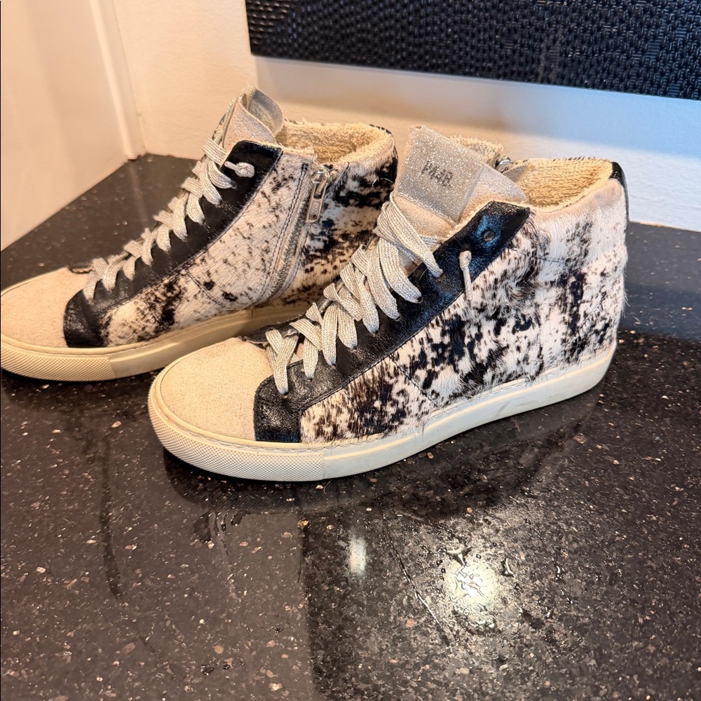 P448 High Tops Calf Hair Sz 7